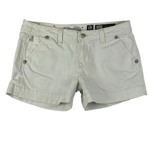 Miss Me Jean Shorts Womens White Cut Off Jean Shorts Size 32